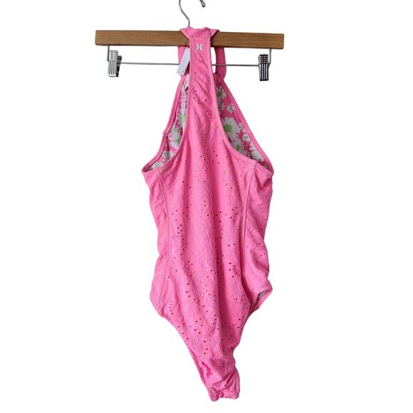 Love shack Fancy X Hurley Eyelet pink One Piece size XS - Picture 6 of 6